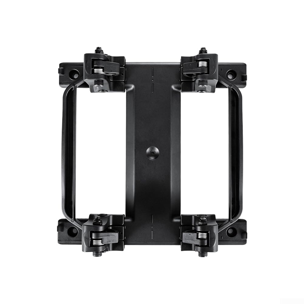 Todikaper Quick Release Bicycle Rear Rack Bracket for Basket Attachment - Flexible Width 8.5cm to 16cm Plastic Mount for Electric Mountain Road Bikes Black