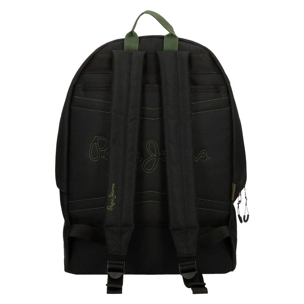Pepe Jeans Luca Mochila Escolar, Negro