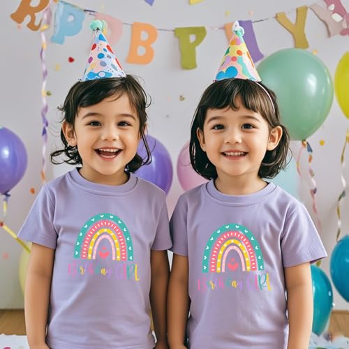 Image of Birthday Girl Tshirt Toddler Birthday Shirts Tees Little Kids Top Outfit Cotton Short Sleeve 2nd 3rd 4th 5th 6th 7th 8th