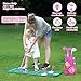 Liberry Toddler Golf Set for 2 3 4 Years Old Girls Boys, Upgraded Kids Golf Cart with Golf Cornhole Board & Putting Mat, Indoor and Outdoor Golf Toys Birthday Gift, Pink