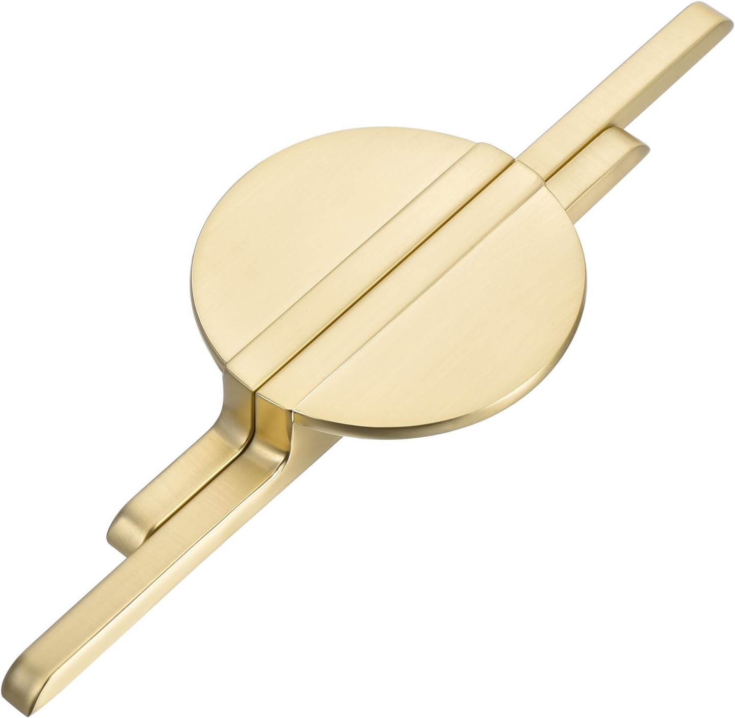 uxcell 4 Pack Grey Cabinet Pulls, Semicircle Kitchen Cabinet Handles 2-1/2 Inch (64mm) Hole Centers, Half Moon Cabinet Door Handles for Closet