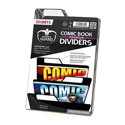 Ultimate Guard Divisores de cómics Premium, Color Negro, Large (UGD020022)