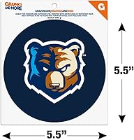 Vista 5 de Bob Jones University - Imán de círculo de vinilo con logotipo primario para coche