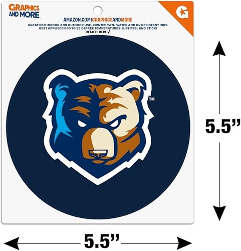 Miniatura 5 de Bob Jones University - Imán de círculo de vinilo con logotipo primario para coche