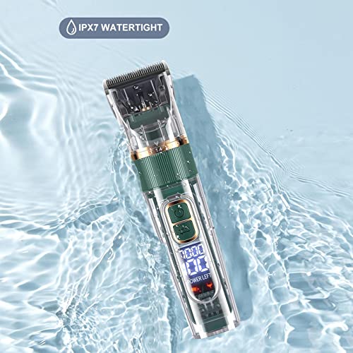 barbear para cães, cortar cabelo recarregável para animais estimação, Com tela digital, 3 velocidade