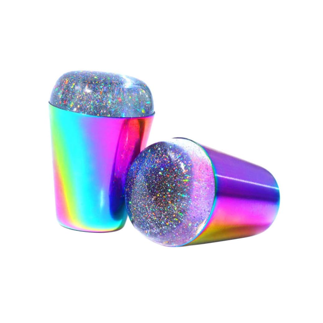 POPETPOP 6pezzi Stampini Per Unghie Trasparenti Per Nail Art Manicure Per Stamping e Decorazione Unghie Adatto Per Principianti e Professionisti