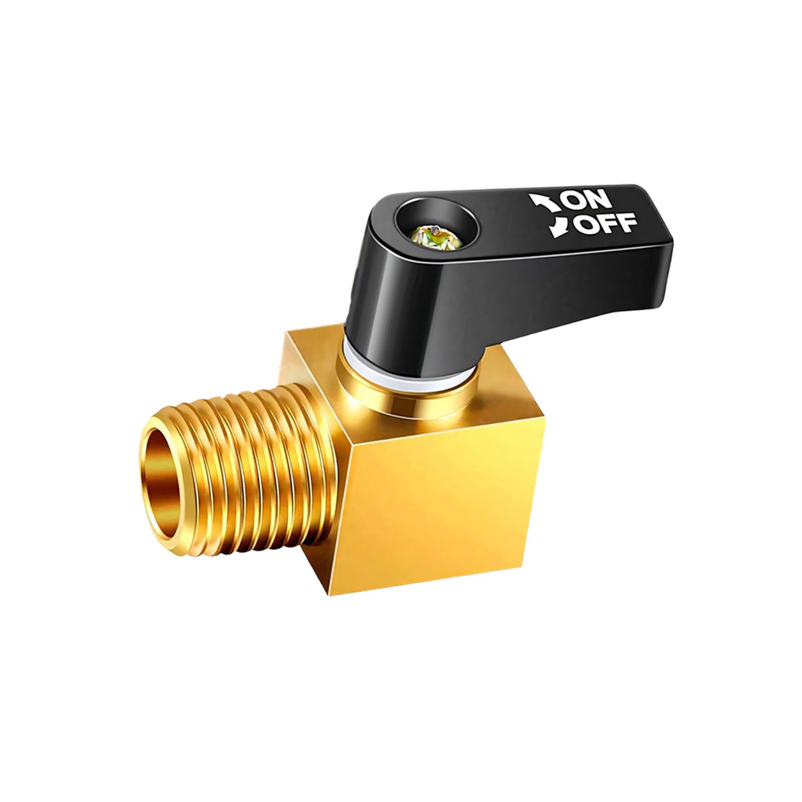 Brass Pneumatic Ball Valves Compacts Air Compressor Valves Male Thread Air Compressor Accessory for Water Control Switches
