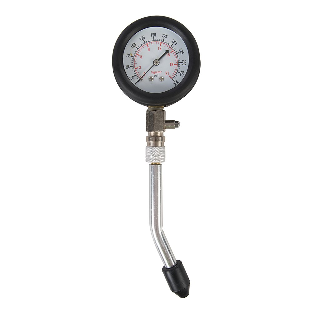 Silverline 953656 Kompressionsprüfer für Benzinmotoren, Beige, 8 - Teilig Satz