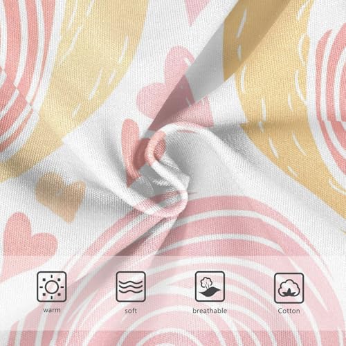 Cute Snails Hearts Pink Little Girl Panties Toddler Underwear Floral Cotton Print Underpants Briefs 2t3