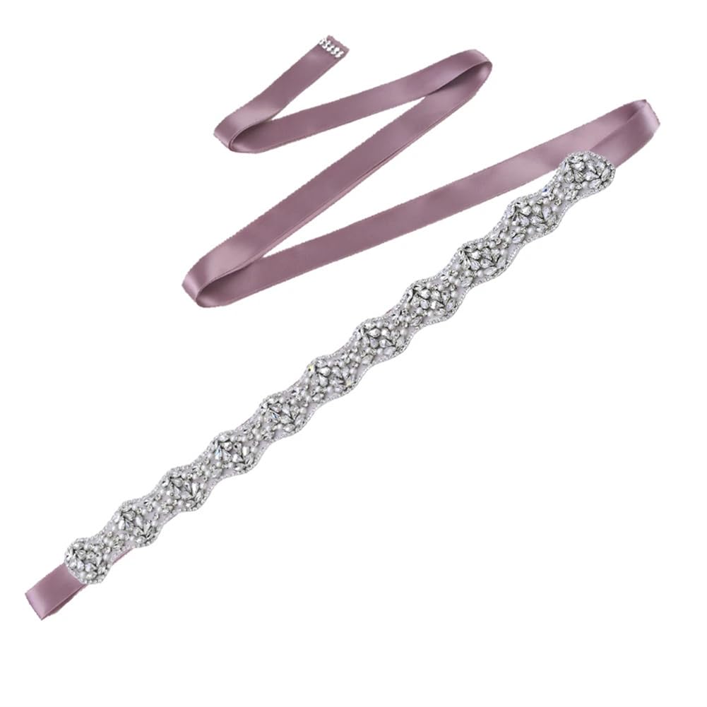 Cintura da sposa per abito da sera da festa accessori argento strass decorativo abito da donna