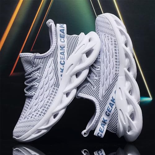 Image of Jakcuz Plus Size Men's Lightweight Walking Shoes Mesh Fish Scale Pattern Fashion Sneakers