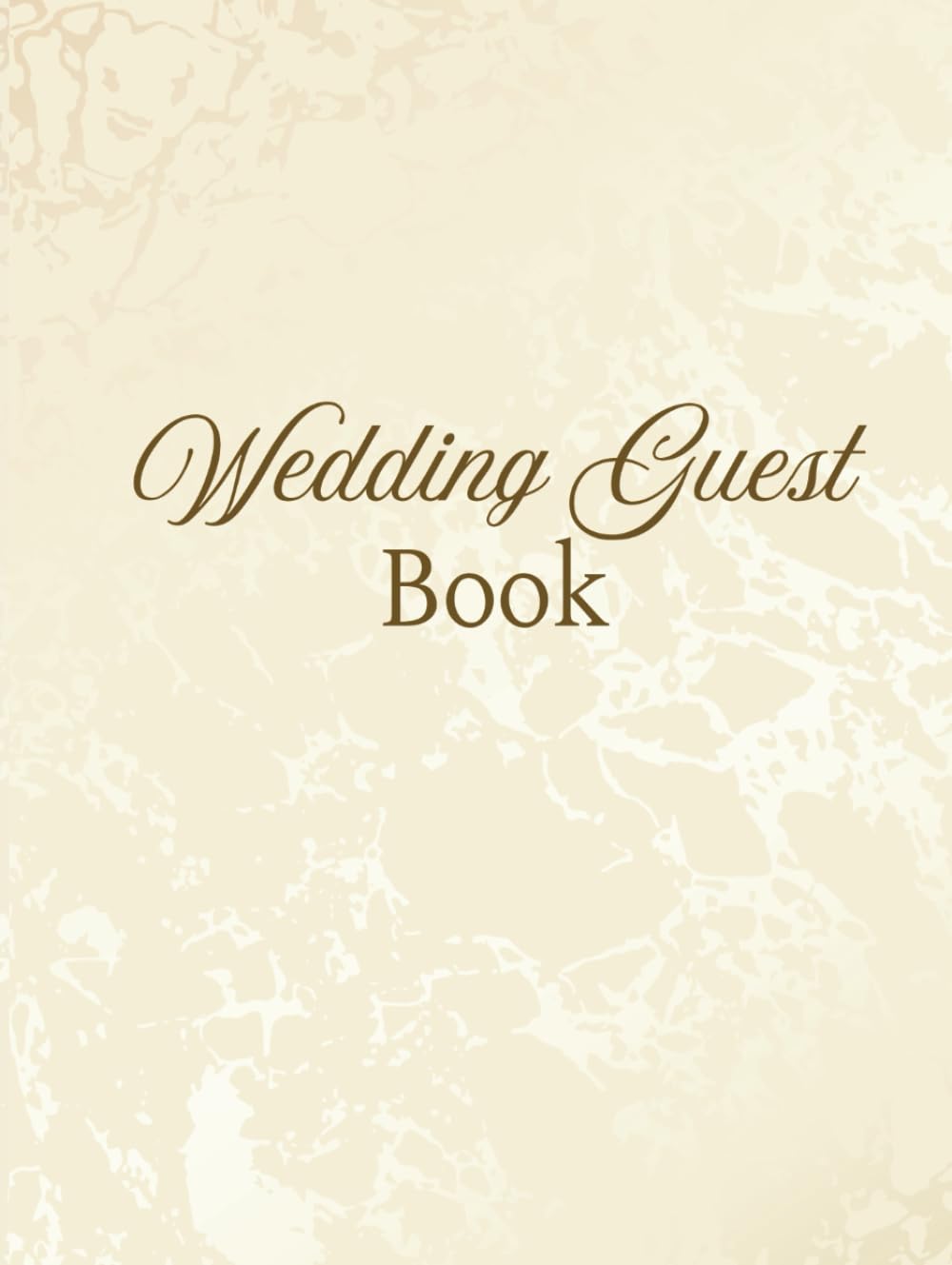 wedding guest book: (Gold white) hardcover wedding memory guest book to sign in      Hardcover – January 28, 2026