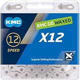 KMC | Wax X12 Bicycle Chain 12-Speed | Mountain Bike/Road/Gravel | 12 Speed Chain:...