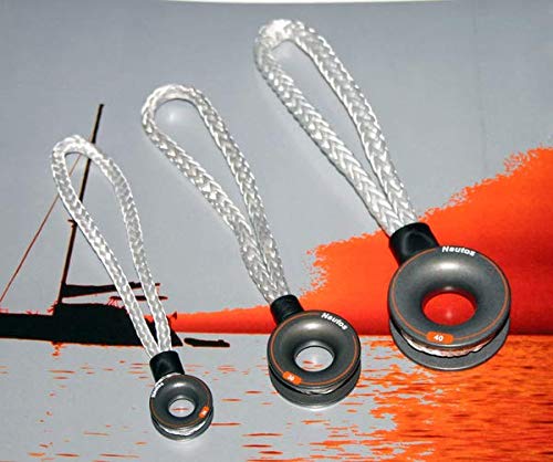 Nautos Plug and Sail Loop - Dyneema line Friction Ring - 20-30 - 40mm Ring Diameter (40mm Ring & 7mm Dyneema)