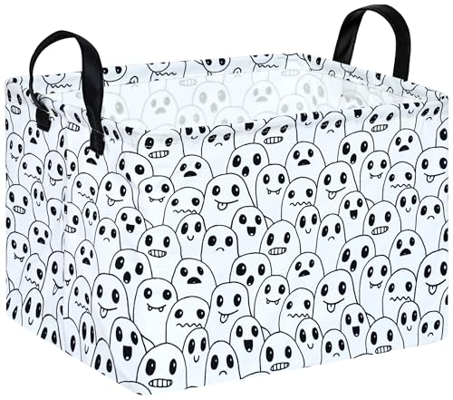 Image of Rectangle Gift Shelf Nursery Storage Basket Laundry Hamper Storage Box and Bins for Home Clothes with Handles