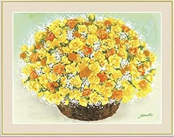 Amazon Co Jp F6 風水絵額 きらめく黄色いブーケ 洋美 アート インテリア 安らぎ 潤い 壁掛け G4 Ab065 ホーム キッチン