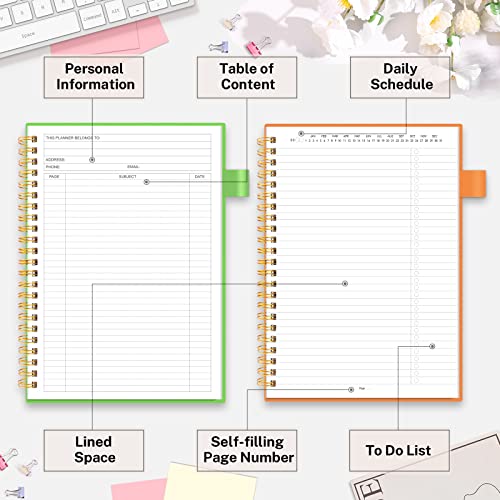 To Do List Notebook, Daily To Do List Planner, Alltree To Do List Notepad Spiral Planner, Daily Task Tracker With Wide Lined Notebooks, Work Planner With Pocket, Pen Loop, 160 Pages, Orange(5.5"X8.5") #TOP2