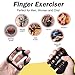 [UPGRADE] Hand Grip Strengthener Workout Kit (6 Pack), Forearm Grip Adjustable Electronic Counting, Resistance Strength Trainer, Grip Ring Finger Stretcher Finger Exerciser Grip Ball for Athletes