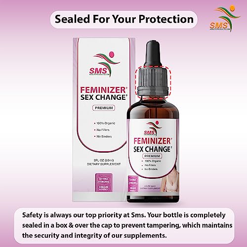 Image of Feminizer by SMS, Pueraria Mirifica Drops | Premium Grade | Herbal Liquid Extract | Non-GMO, Organic, Vegan, Alcohol Free Tincture | 4 Fl Oz (120ml) 2 Pack