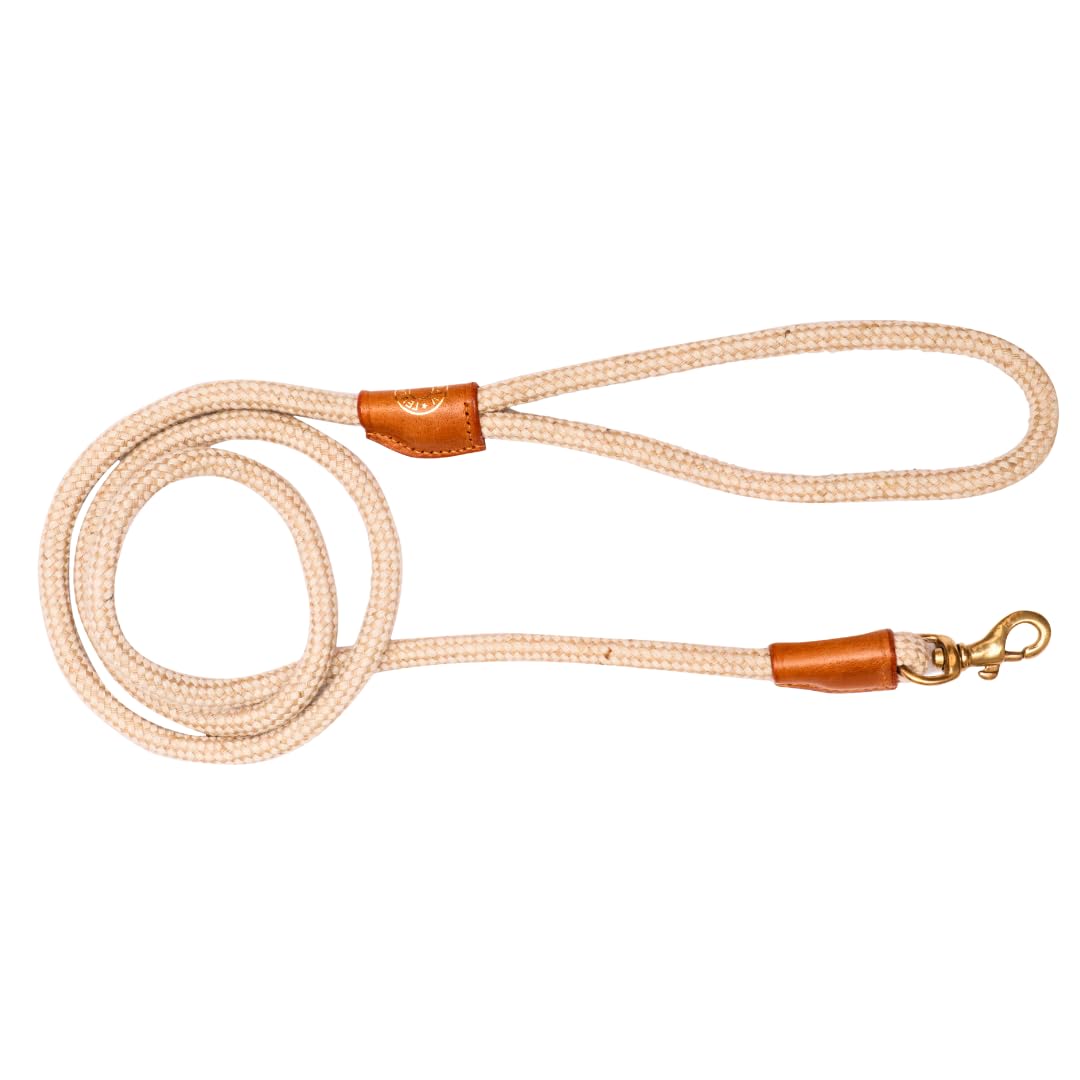 Vama Leathers Sustainable & Eco Friendly Dog Leash I 100% Jute & Cotton Durable Leash I 360* Rotating Solid Brass Hook I for Small, Medium and Large Dogs I 5 Feet X 1.2 CM I Made in India. (B01M1O1I01) Amazon Price History, Amazon Price Tracker