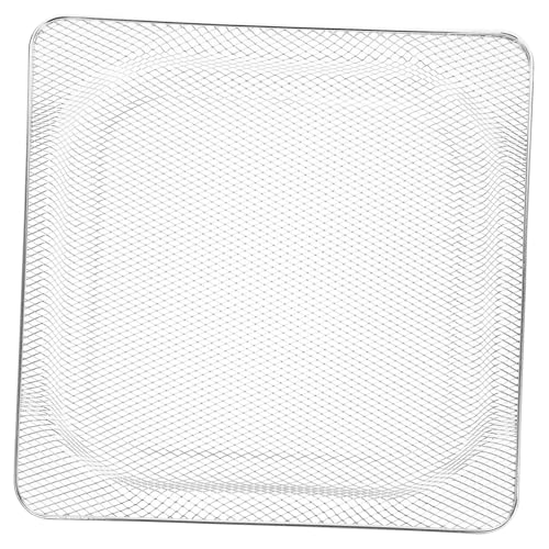 LALADEFIEE Frittierkorb Edelstahl Heißluftfritteuse Backofen Wiederverwendbar Antihaftbeschichtet Großer Korb Gesundes