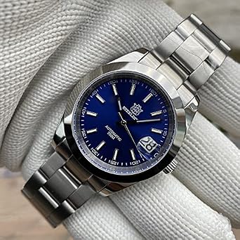 Steeldive SD1934 Water Ghost Men Automatic Mechanical Watches Sapphire Glass NH35 Stainless Steel Diver Watch Men, blue