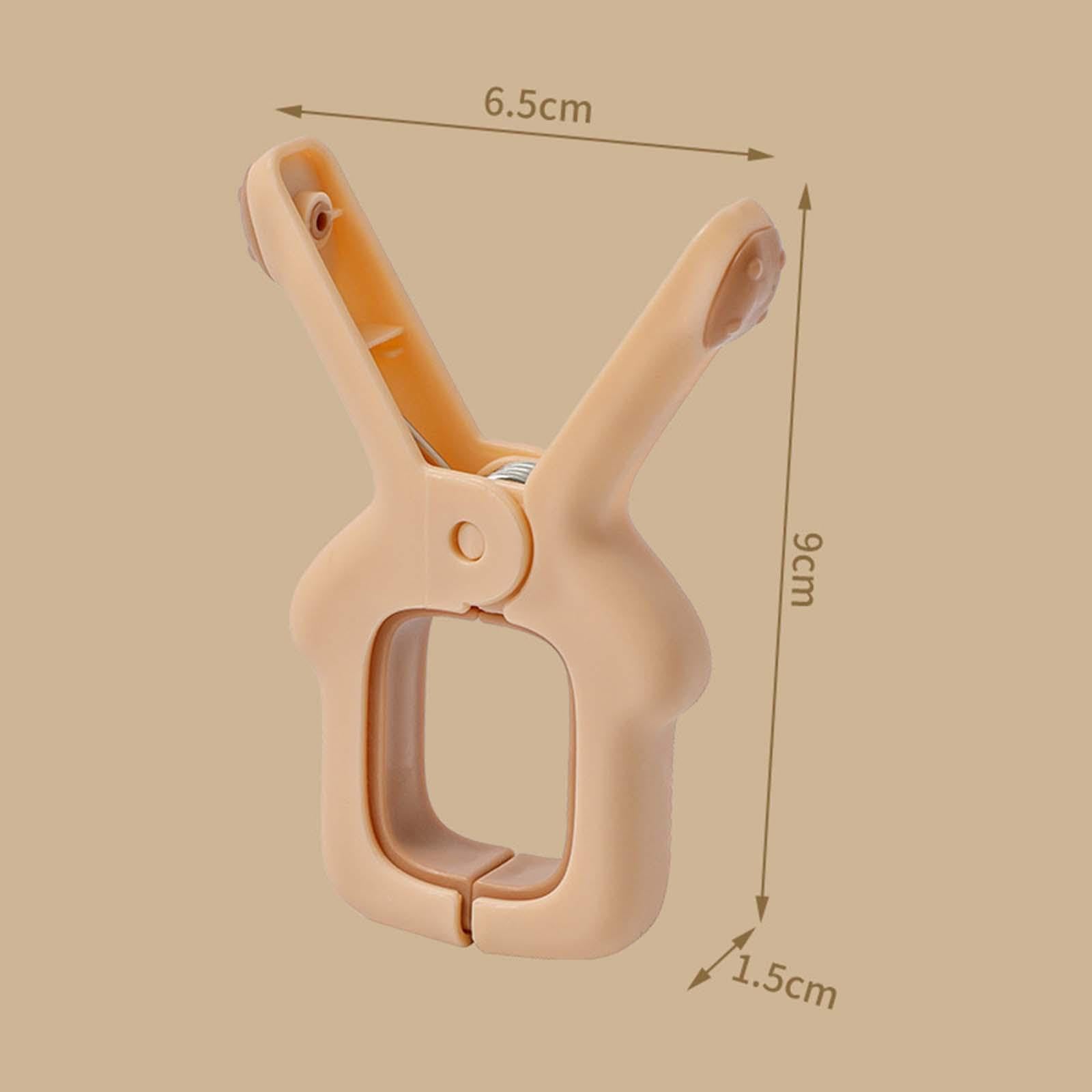 Handtuchhalter, 5 Stück, Strandtuch-Clips, Wäscheklammern, Balkon, winddichter Clip, winddicht, Wäschetrockner-Clip, Handtuchhalter für Steppdecken, Decken, Hellrosa
