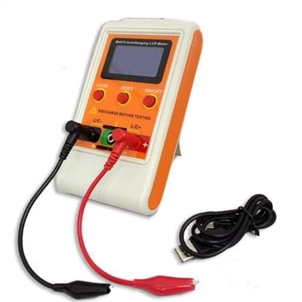 M4070 autorrango LCR Meter hasta 100H 100mF 20MR, 1% Precisión 5 Digit Display Naranja
