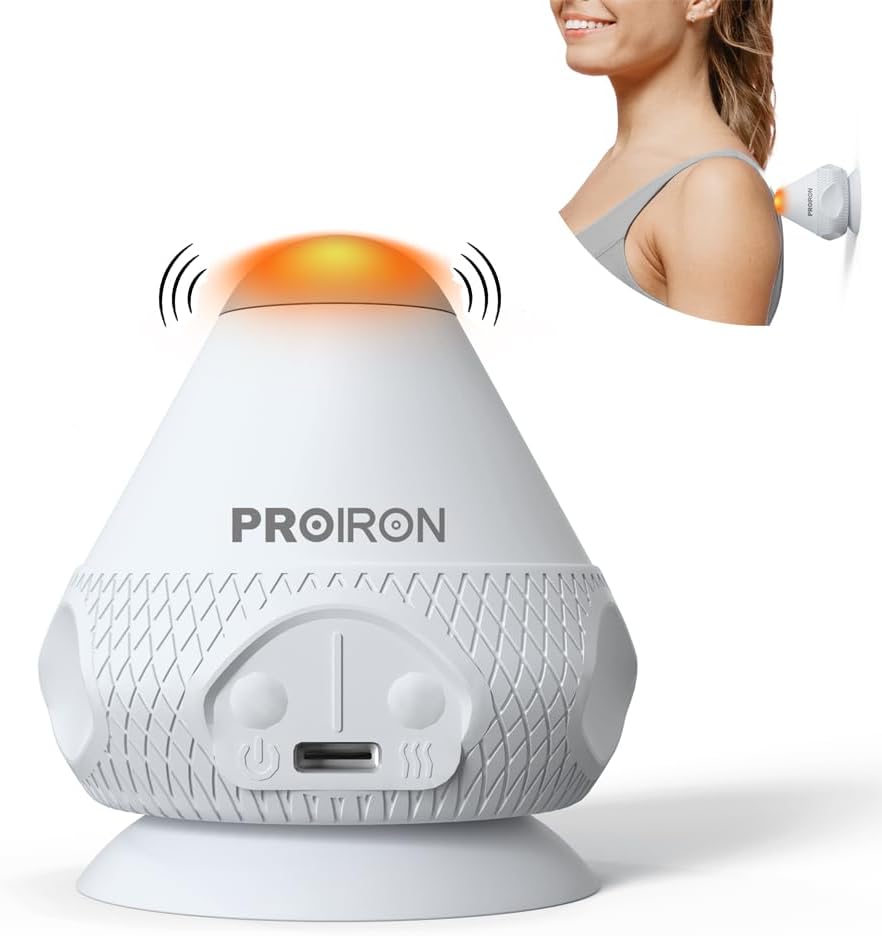 UPGRADED-Heat Vibrating Massage Ball-Hand Free