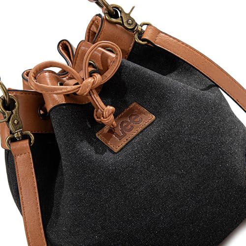 Image of Montana West X Lee Bucket Bag for Women Drawstring Hobo Crossbody Bag with Detachable Straps