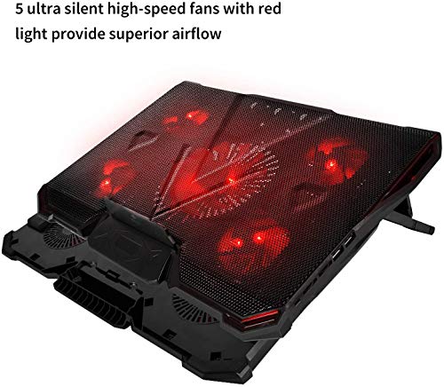 Simple-Deluxe-Ultra-Quiet-Laptop-Cooler-with-5-High-Speed-Fans-2-USB-Ports-Portable-7-Level-Adjustable-Stands-Cooling-Pad-for-12-17-Inch