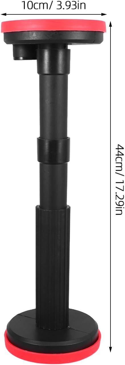 Uonlytech 2pcs Adjustable 18-44CM Black Telescopic Support Poles for Undermount Sink Installation Heavy Duty Sink Mounting Hardware for Bathroom Cabinets