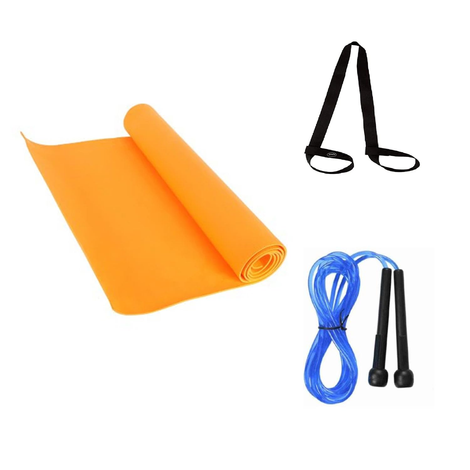 Gmefvr Yoga Mat 4 mm + Skipping Rope + Hanging Strap Multi color (B0C7VL6Y11) Amazon Price History, Amazon Price Tracker