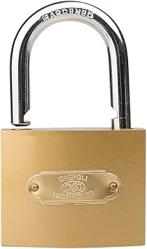 WXYZ Keyed Padlocks Universal Brass Key Padlock, 1 Key to Open N Locks, Small Home School Locker Lock, 1 Key Size 32x50mm