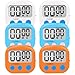 6 Pack Small Digital Kitchen Timer Magnetic Back And ON/OFF Switch,Minute Second Count Up Countdown