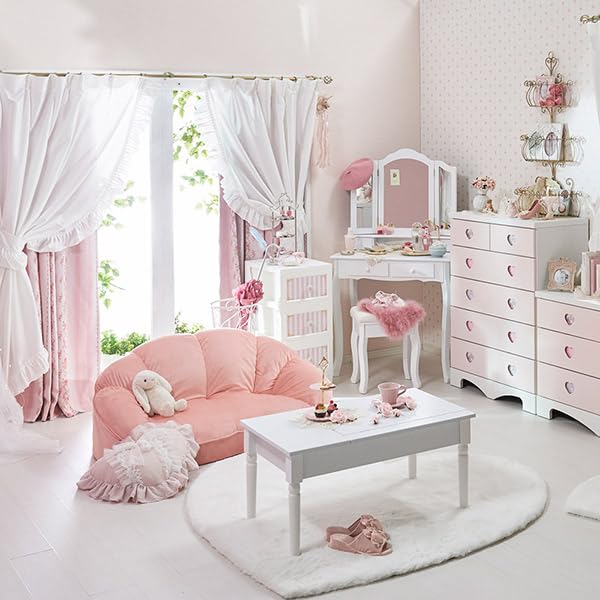 Amazon｜ロマンティックプリンセス シェルソファ／1.5人掛け ソファ