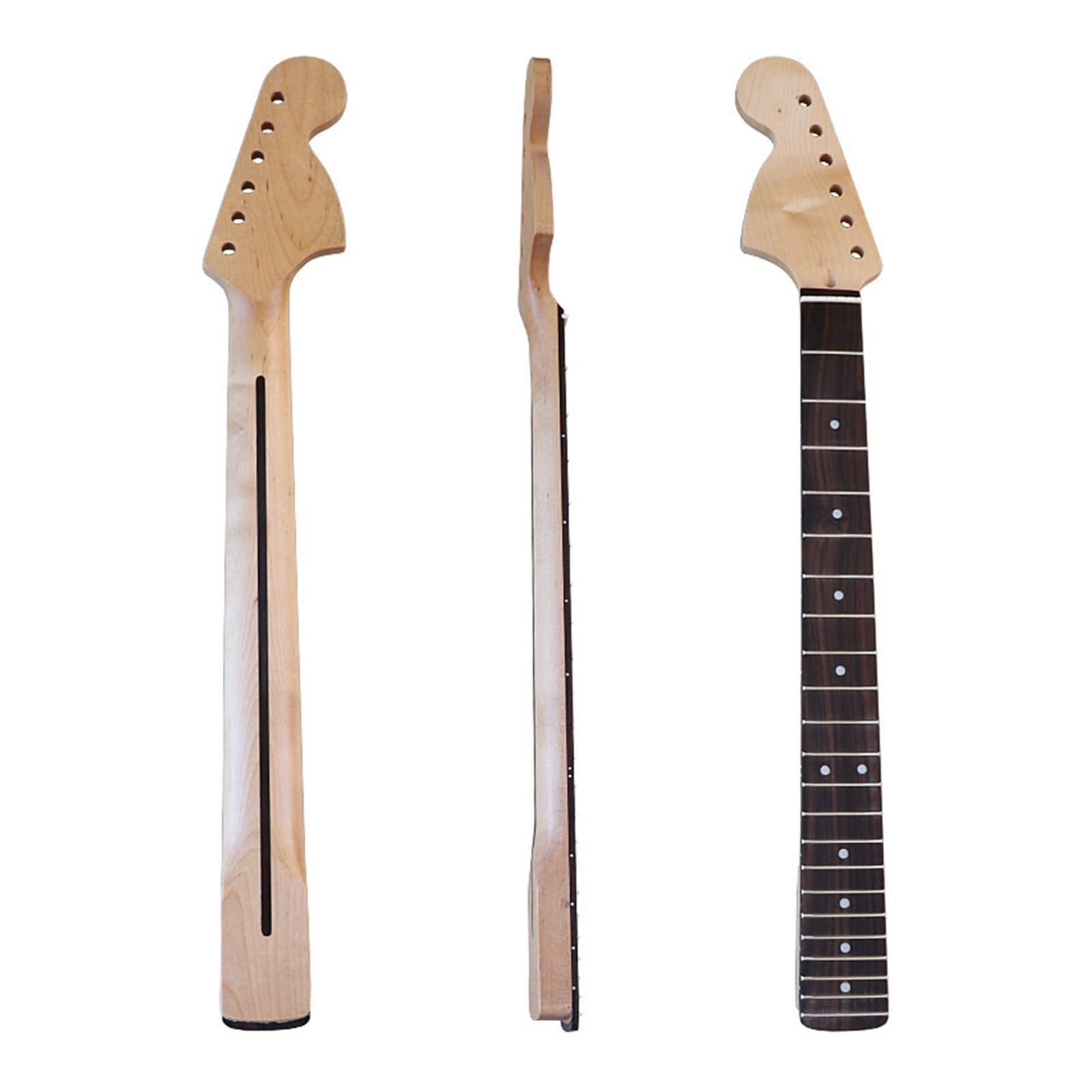 Manico for chitarra elettrica for mancini ST 22Frets for fai-da-te | Testa grande, stile ST, palissandro acero, opaco, 22 tasti, reverse