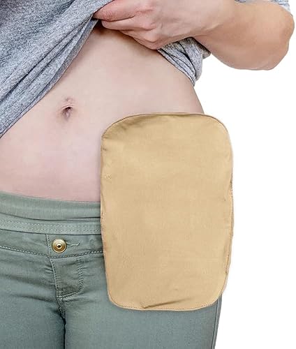 Miniatura 5 de Funda protectora para bolsa de ostomía, bolsa de colostomía elástica suave, cubierta de urostomía de encendido y apagado rápido, 9 x 5.9 pulgadas, 4