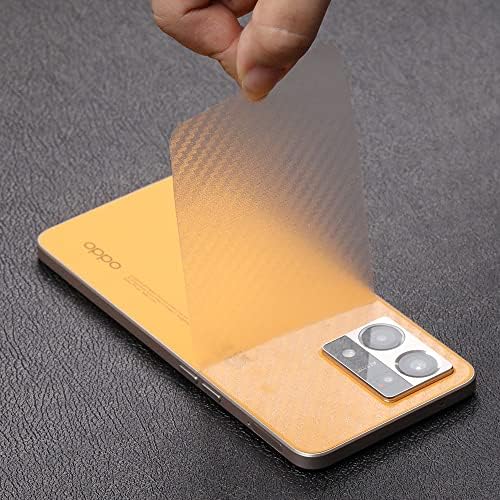 Ibywind Screen Protector for Oppo Reno 7 4G 6.43", [Pack of 2] with Metal Camera Lens Protector,Back Carbon Fiber Skin Protector,Including Easy Install Kit