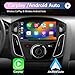EagleNav Car Stereo [2GB+32GB] for Ford Focus 2012-2017, 9 inch Touch Screen Android 13 Radio with Bluetooth GPS Wireless CarPlay Andriod Auto