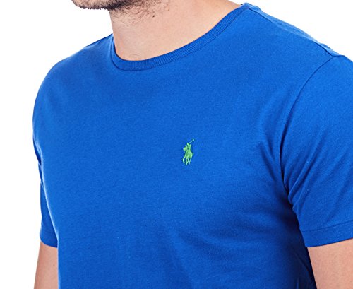 Image of Polo Ralph Lauren Mens Crew Neck T-shirt (Large, Pac Royal Blue)