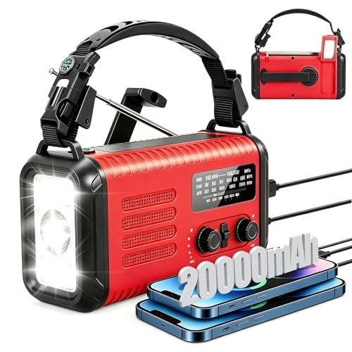 20000mAh / 74000mWh�ً}���W�I�A�\�[���[�n���h�N�����N���W�IAM/FM/NOAA�E�F�U�[���W�I�A���o�C���o�b�e���[�d�b�[�d��ASOS�A���[���A�����d���A�ً}���̃n���P�[���L�����v�p�Ǐ������v�t��