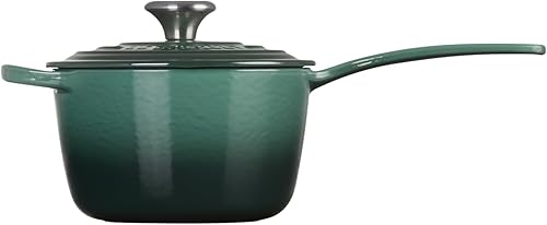 Miniatura 96 de Le Creuset Cacerola Signature de hierro fundido esmaltado, 2.25 cuartos de galón., Marsella Marseille