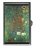 Gustav Klimt Garden Sunflowers Decorative Pill Box