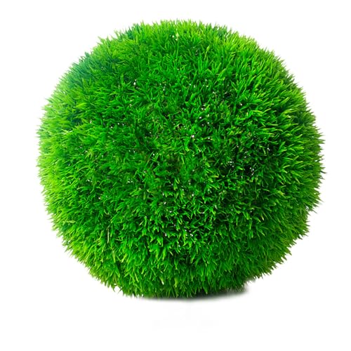 HUHJYUGE Boule d'herbe Artificielle 33cm, Simulation Boule Topiaire Plante Artificielle, Topiaire...
