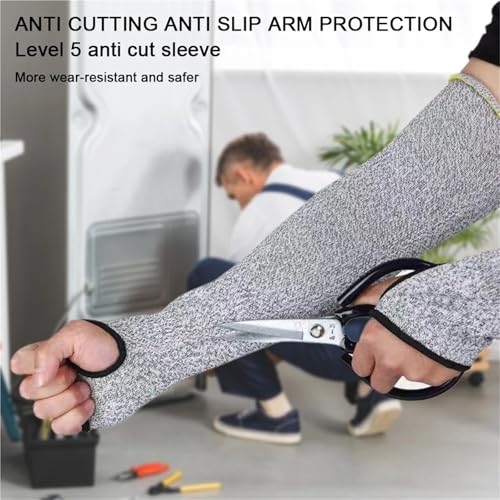 Mangas elásticas y guantes anticortes de 35cm para podar plantas con espinas de forma cómoda 6