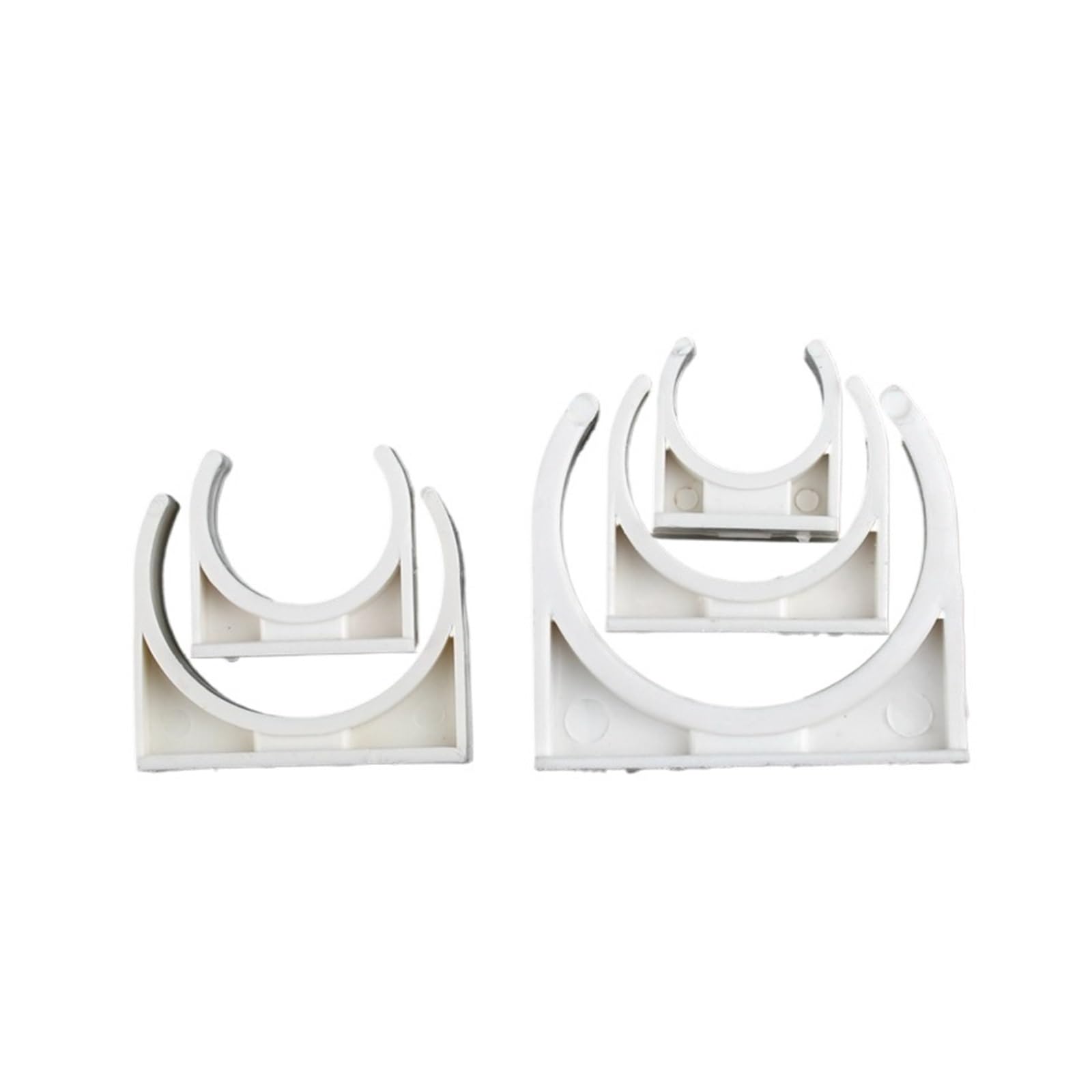 Plastic Clamps， Brake Pipe Clips wat White PVC U Type Clamp 20-50mm 5-50pcs for Garden, Irrigation, Aquarium(25mm,20Pcs)