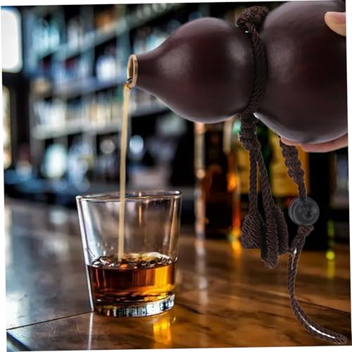 Bouteille de gourde en céramique rétro de 500 à 750 ml pour vin et eau