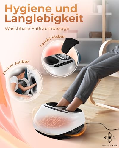 EMS Fußmassagegerät Massagewerk Premium elektrisch mit Shiatsu und Wärme