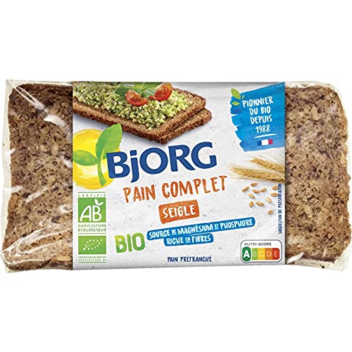 BJORG - Pain Complet Seigle 500 G - Lot De 4 - Offre Special